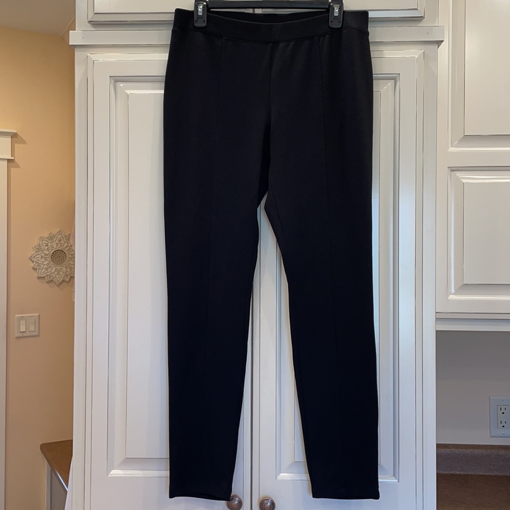 Metaphor pleated front heavyweight stretch knit skinny pants size large - Picture 5 of 6